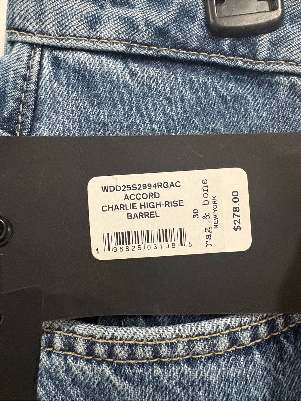 RAG & BONE Charlie Ankle high-rise barrel-leg jeans - Picture 5 of 8